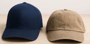 structured vs unstructured hats side by side
