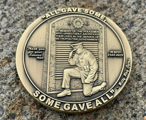 some gave it all custom silver coin