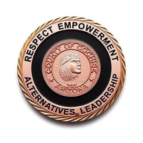 bronze native American coin