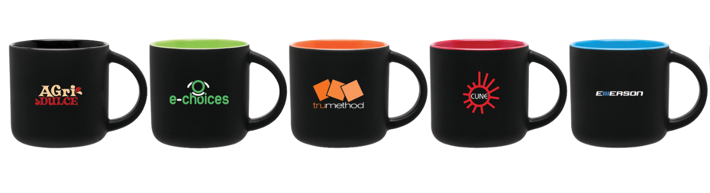 mugs in a row