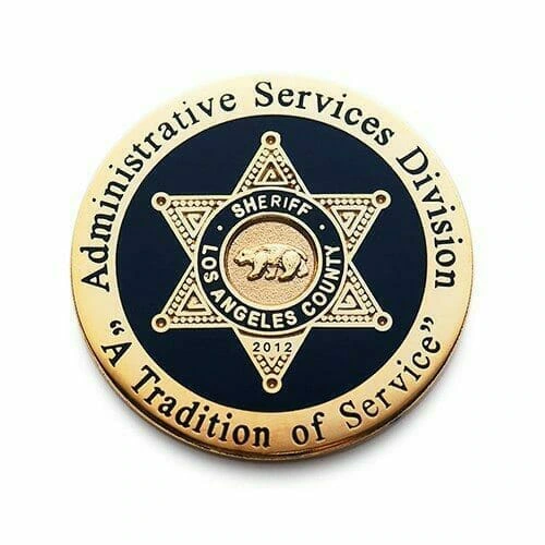 police gold patch
