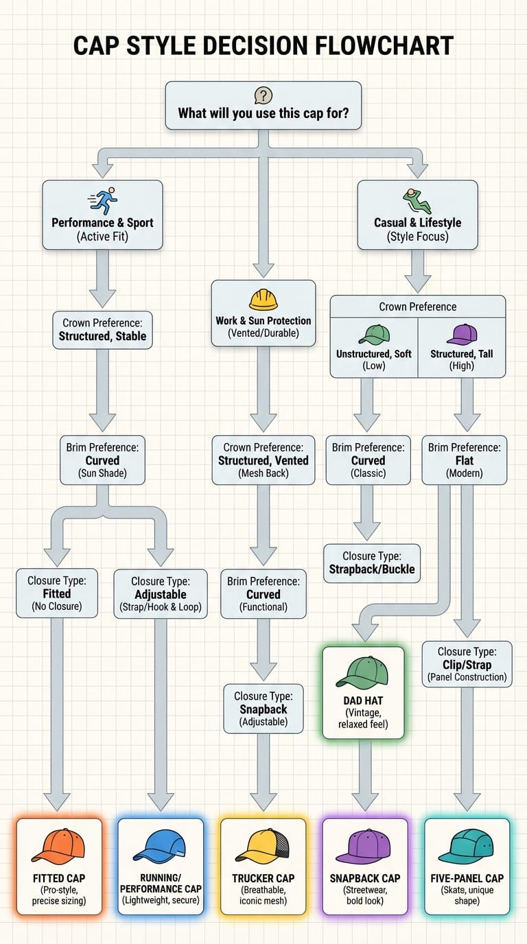 custom hat style flowchart
