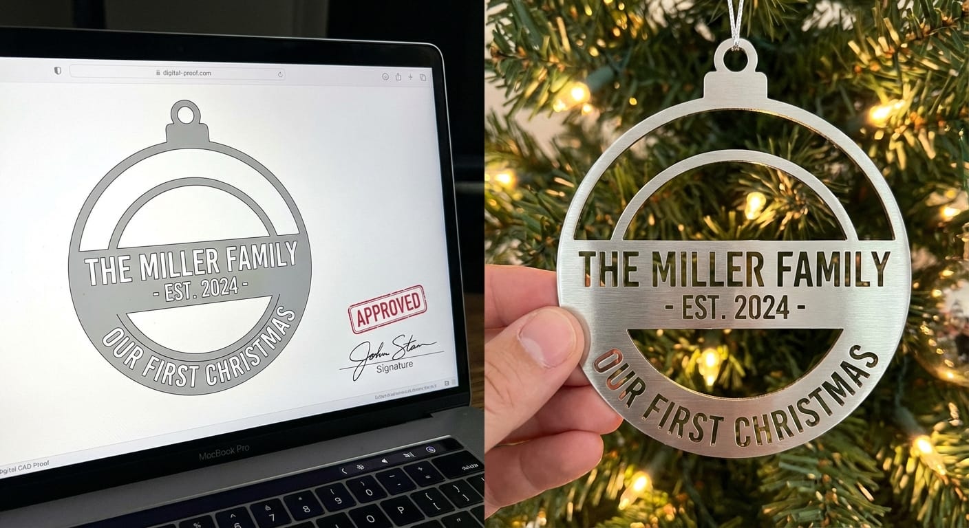custom ornament artwork approval stage